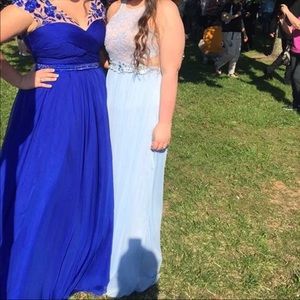 prom/formal dress!! periwinkle blue